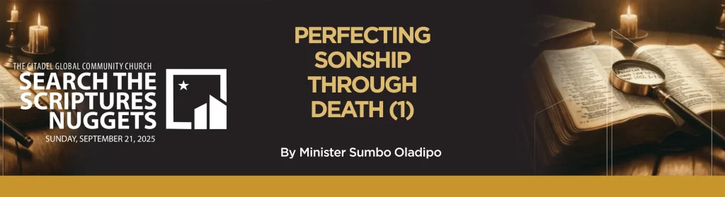PERFECTING SONSHIP THROUGH DEATH (1)
