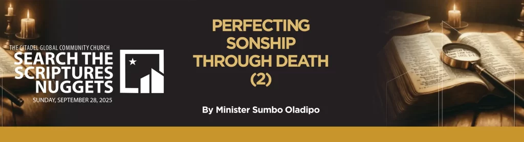 PERFECTING SONSHIP THROUGH DEATH (2)