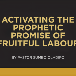 ACTIVATING THE PROPHETIC PROMISE OF FRUITFUL LABOUR