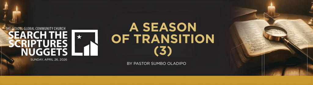 A SEASON OF TRANSITION (3)